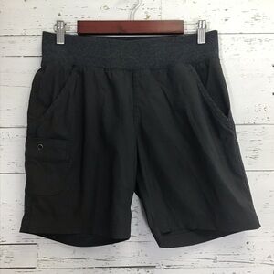 Women’s COLUMBIA Gavin Ridge Pull On Nylon Shorts Size Medium 8 Dark Grey​​​​​